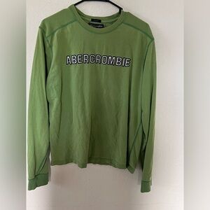 abercrombie and fitch green long sleeve